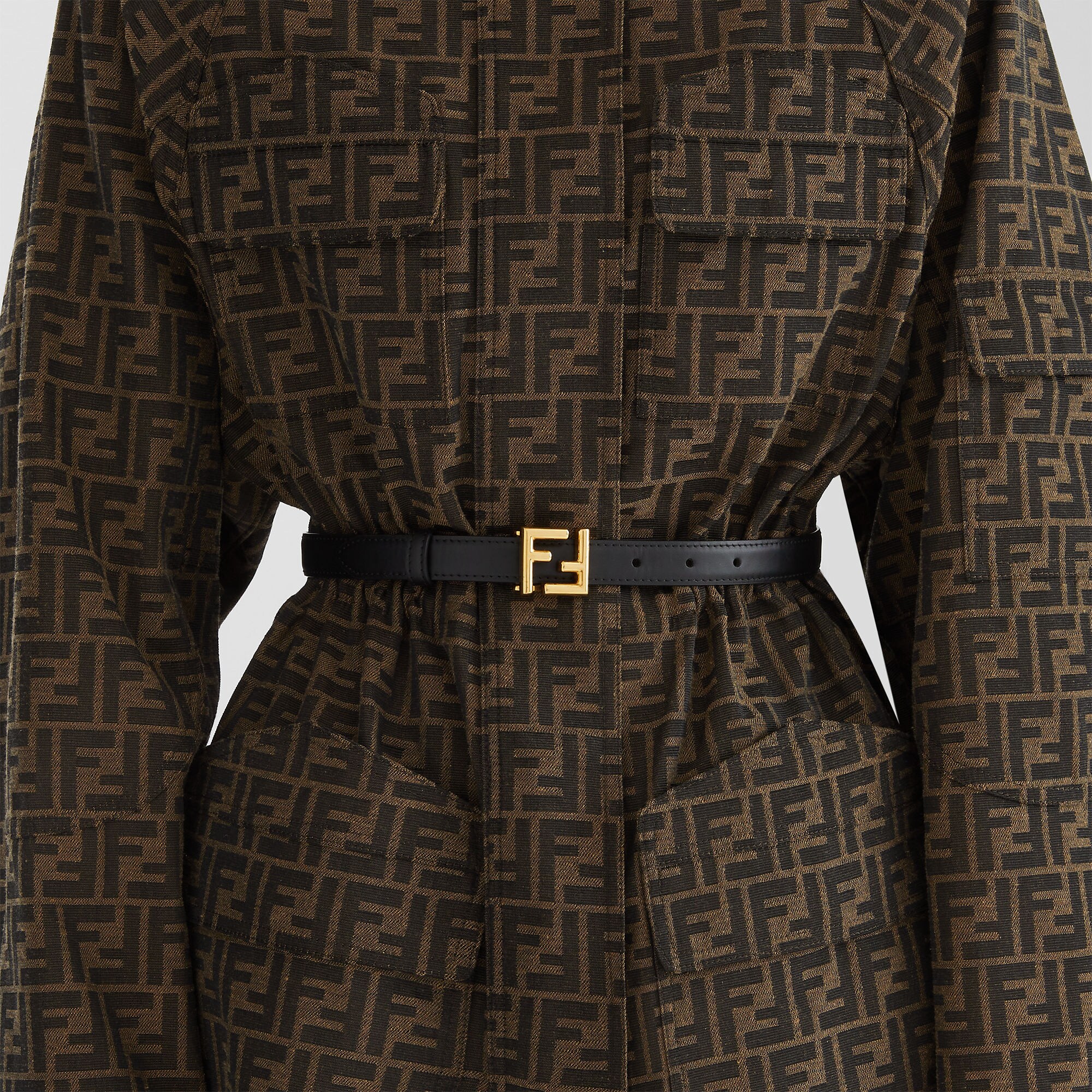 FFベルト レザー ブラック | Fendi