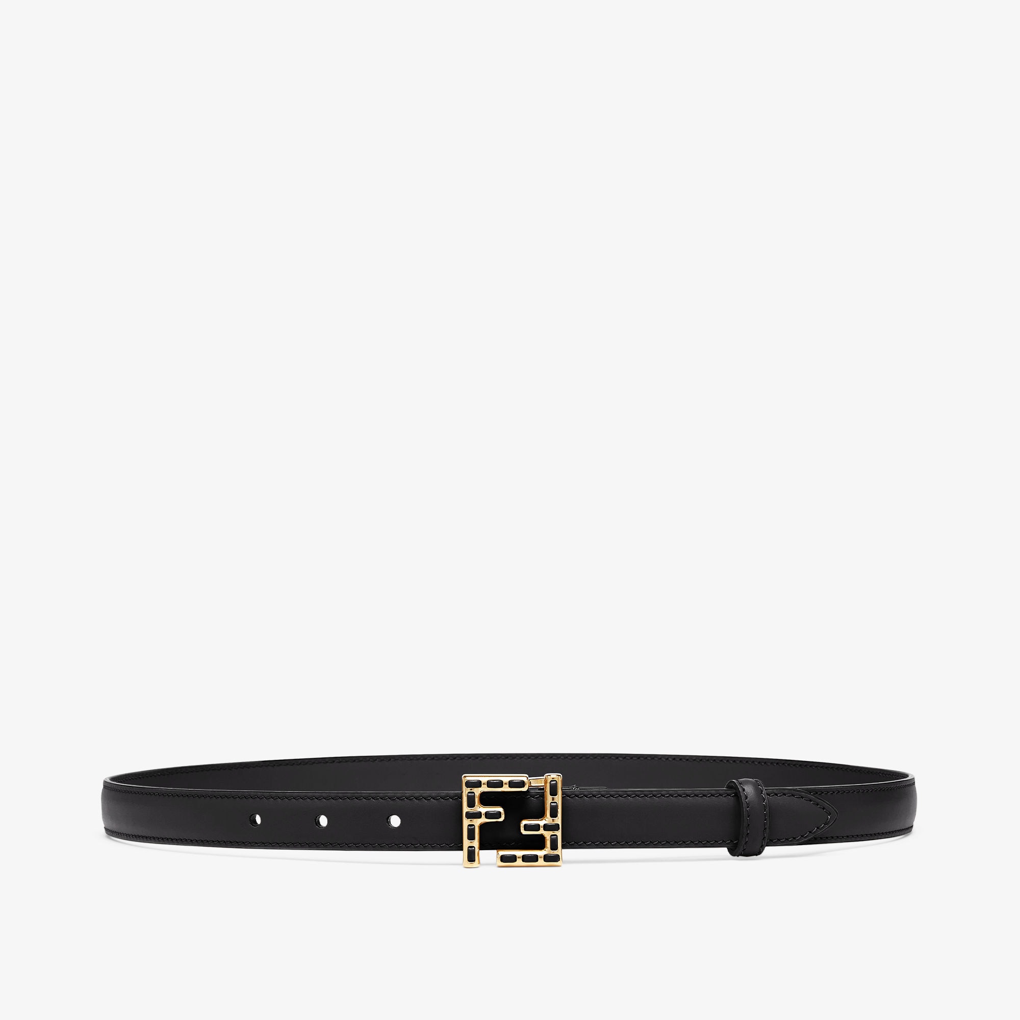 Black and gold fendi belt best sale