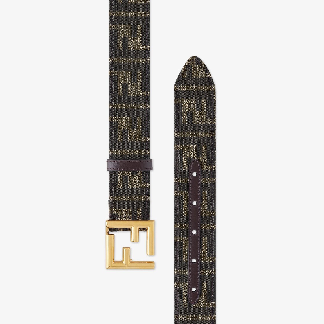 FF Belt - Brown fabric belt | Fendi