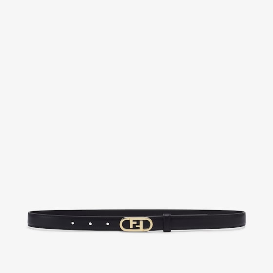 Fendi Narrow belt with loop and O'Lock stud buckle