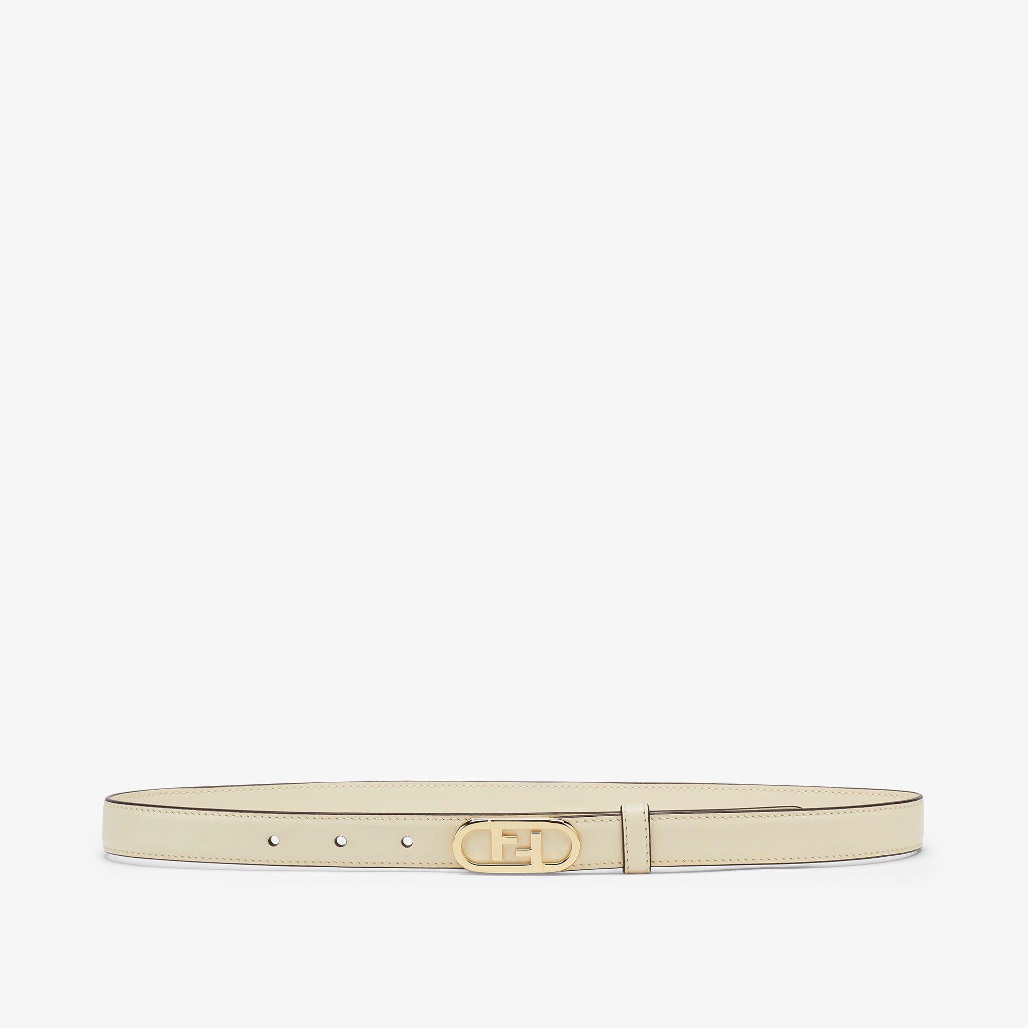 White Fendi Belt