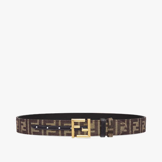 Fendi Reversible belt with loop and iconic FF stud buckle | Thumbnail 2