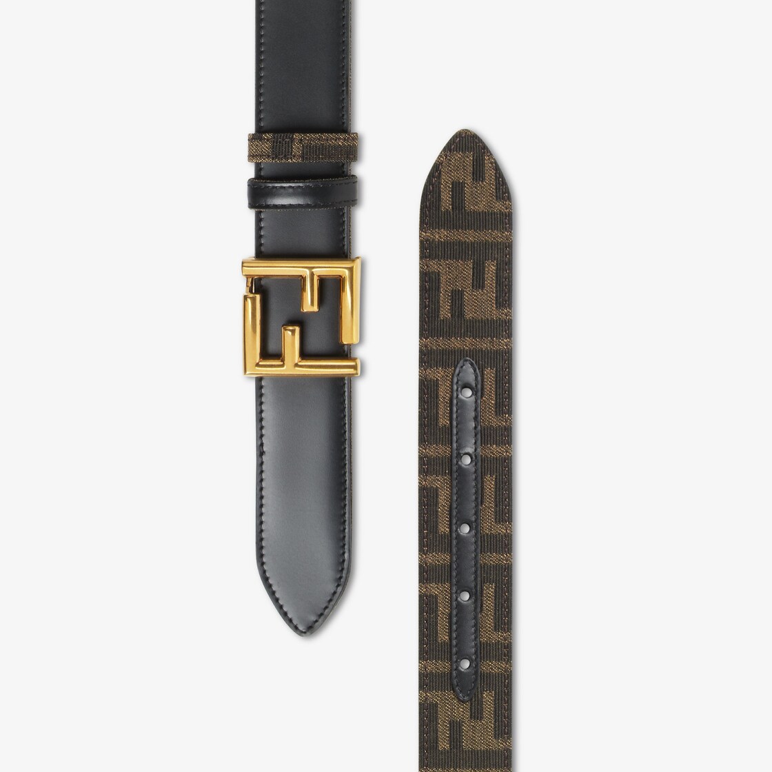 Black and hotsell gold fendi belt