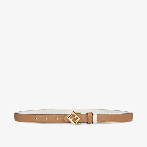 Fendi Ff Diamonds Belt In Sand