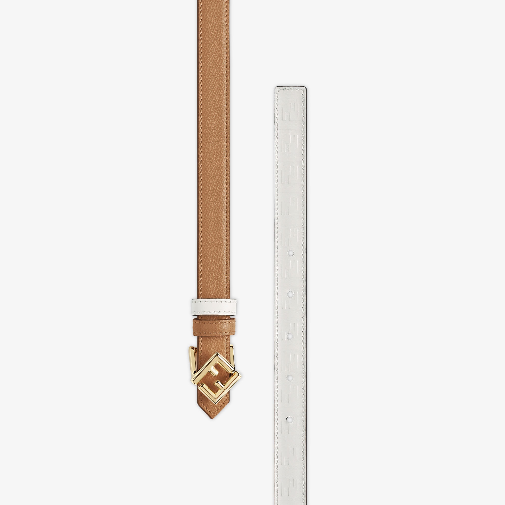 FF Diamonds Belt Leather Beige | Fendi FF Diamonds Belt Leather Beige | Fendi