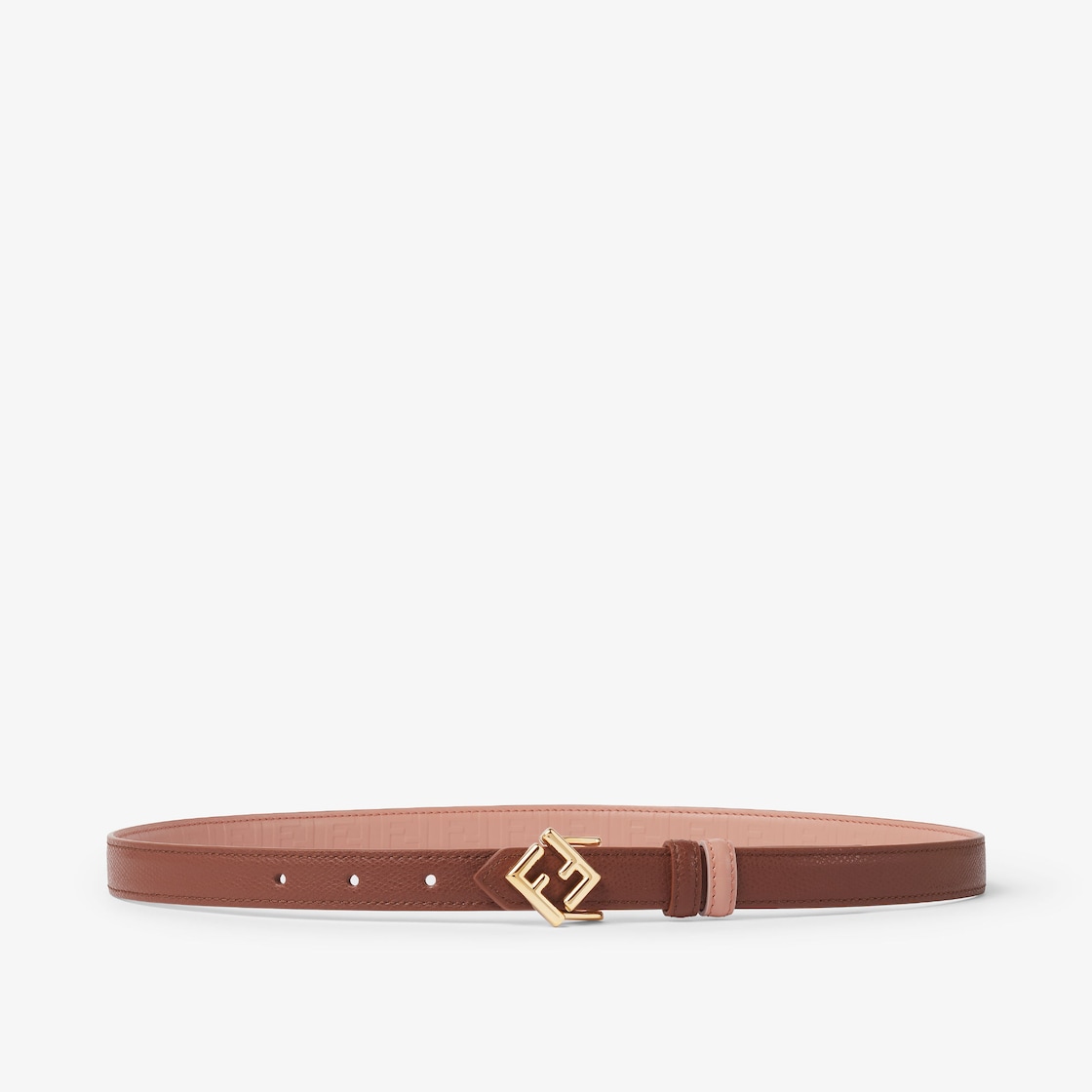 FFダイヤモンド ベルト レザー ブラウン | Fendi FFダイヤモンド ベルト レザー ブラウン | Fendi