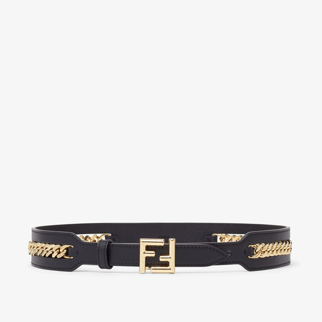 FF Belt Leather Black | Fendi