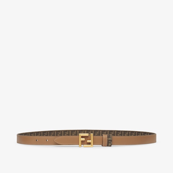 Fendi Reversible belt with loop and FF stud buckle | Thumbnail 2