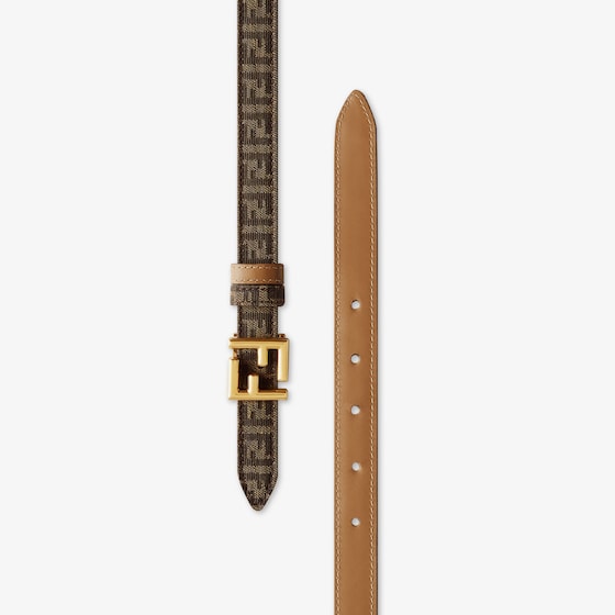 Fendi Reversible belt with loop and FF stud buckle | Thumbnail 3