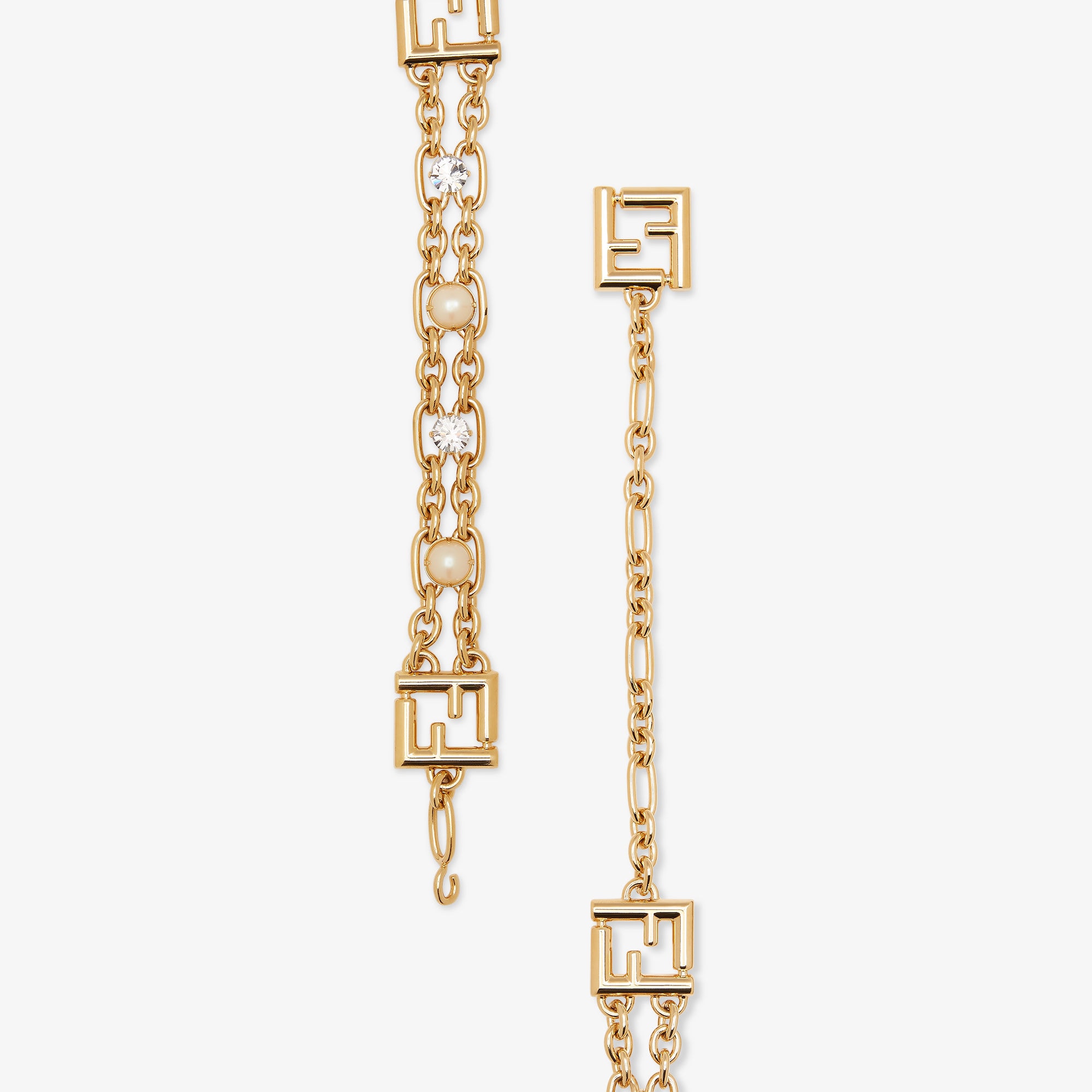 FF Belt Gold finish Gold | Fendi