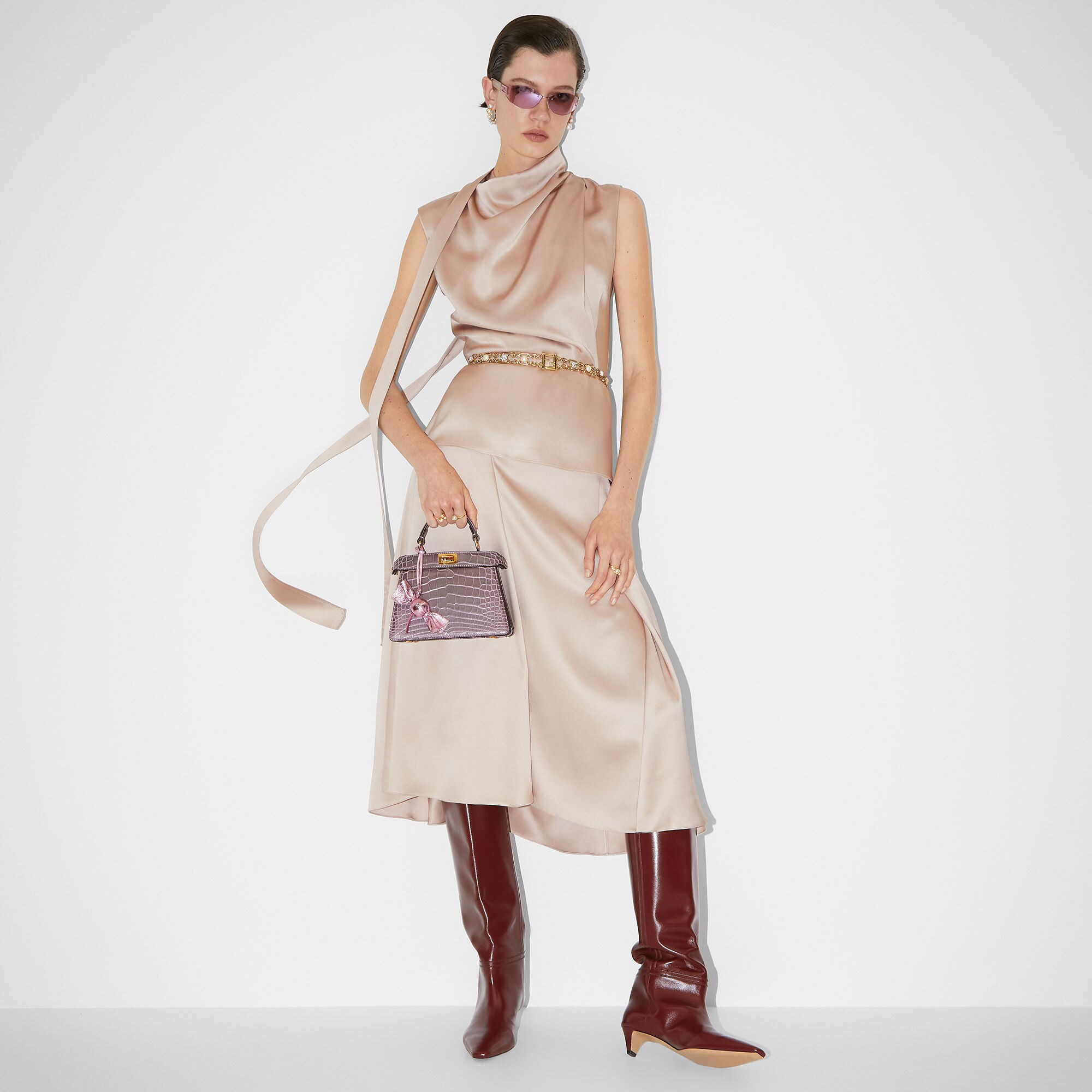 FF Belt Gold finish Gold | Fendi