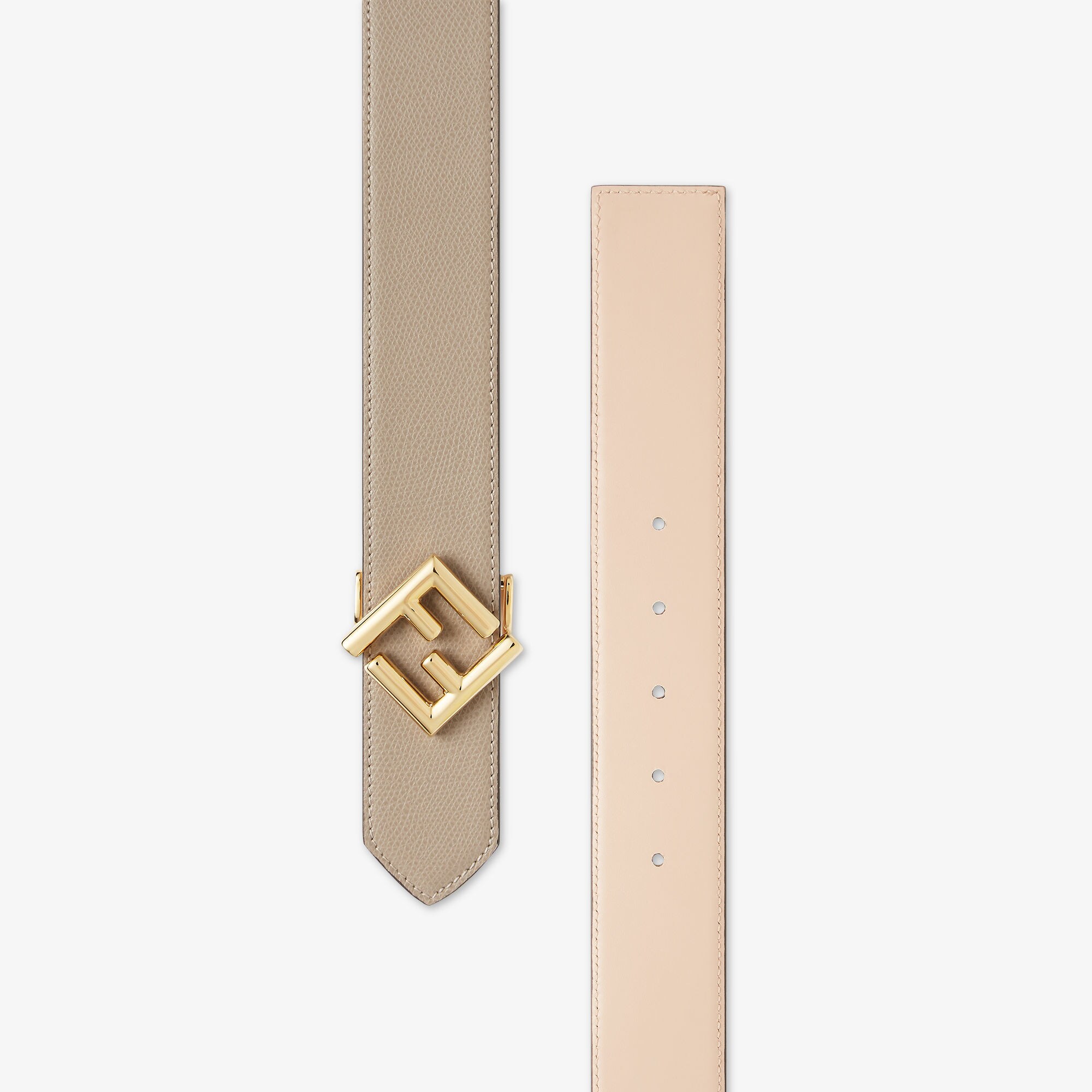 FENDI FF logo reversible belt beige【注目商品】★ FF Belt Leather Beige | Fendi