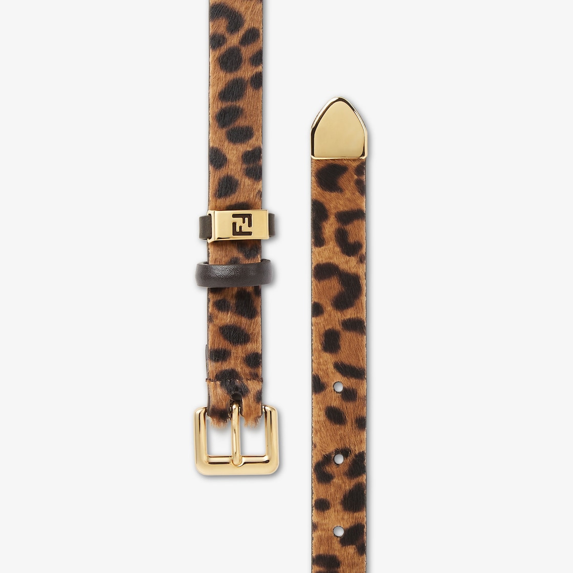 Forever Fendi Belt Leather Brown - Image 2/2