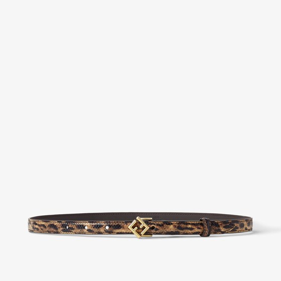 Fendi Ff Diamonds Belt In Brown