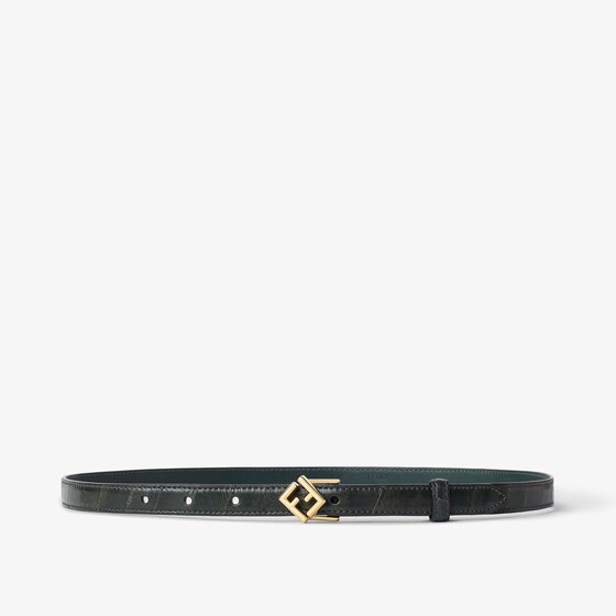 Fendi Ff Diamonds Belt In Black