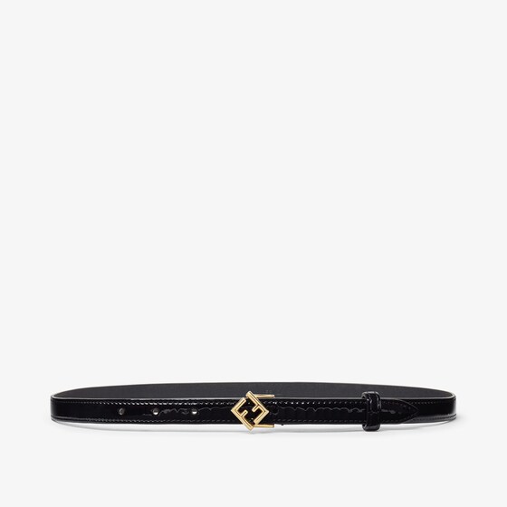 Fendi Ff Diamonds Belt In Black