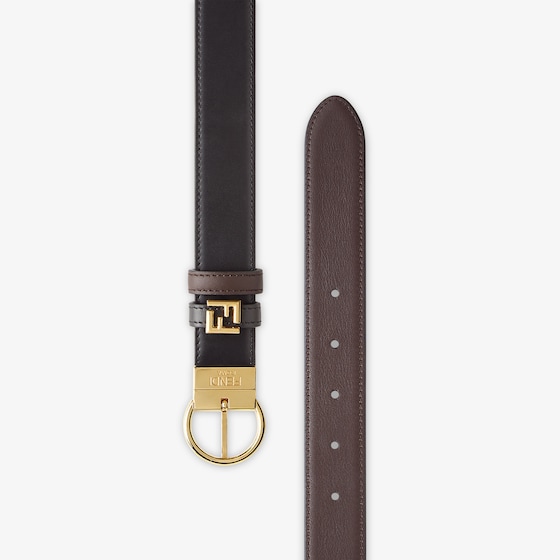 Fendi Reversible belt with double loop and pin buckle | Thumbnail 3