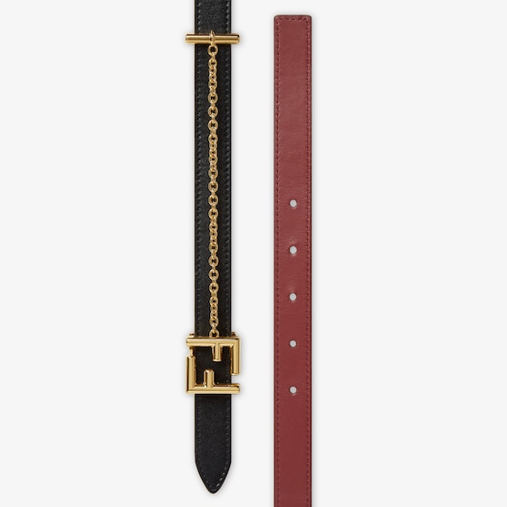 Fendi Reversible belt with FF stud buckle | Thumbnail 3