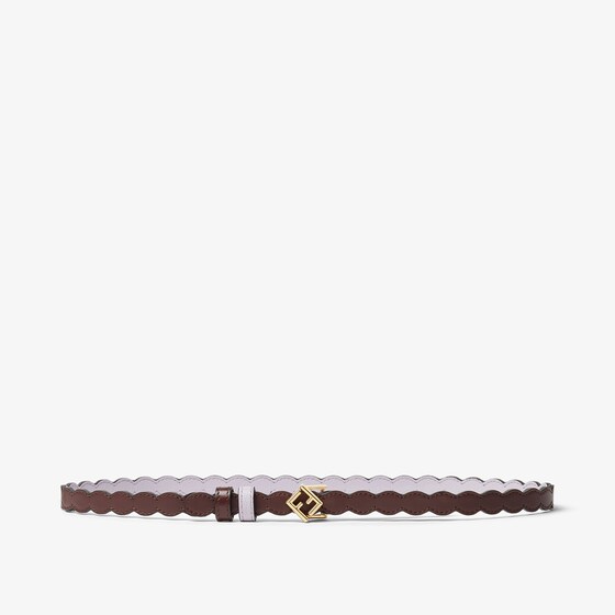 Fendi Ff Diamonds Belt In Brown