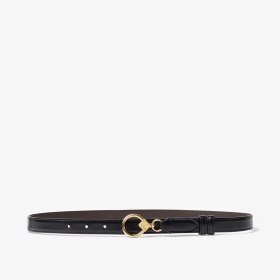 Fendi Ff Diamonds Belt In Burgundy