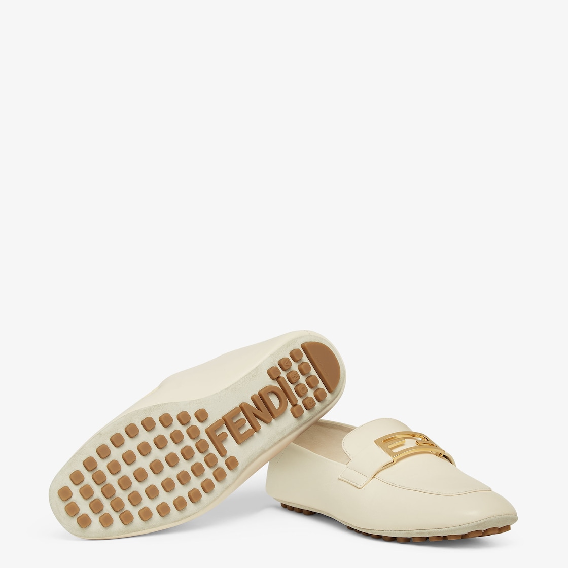 Baguette - White leather loafers | Fendi