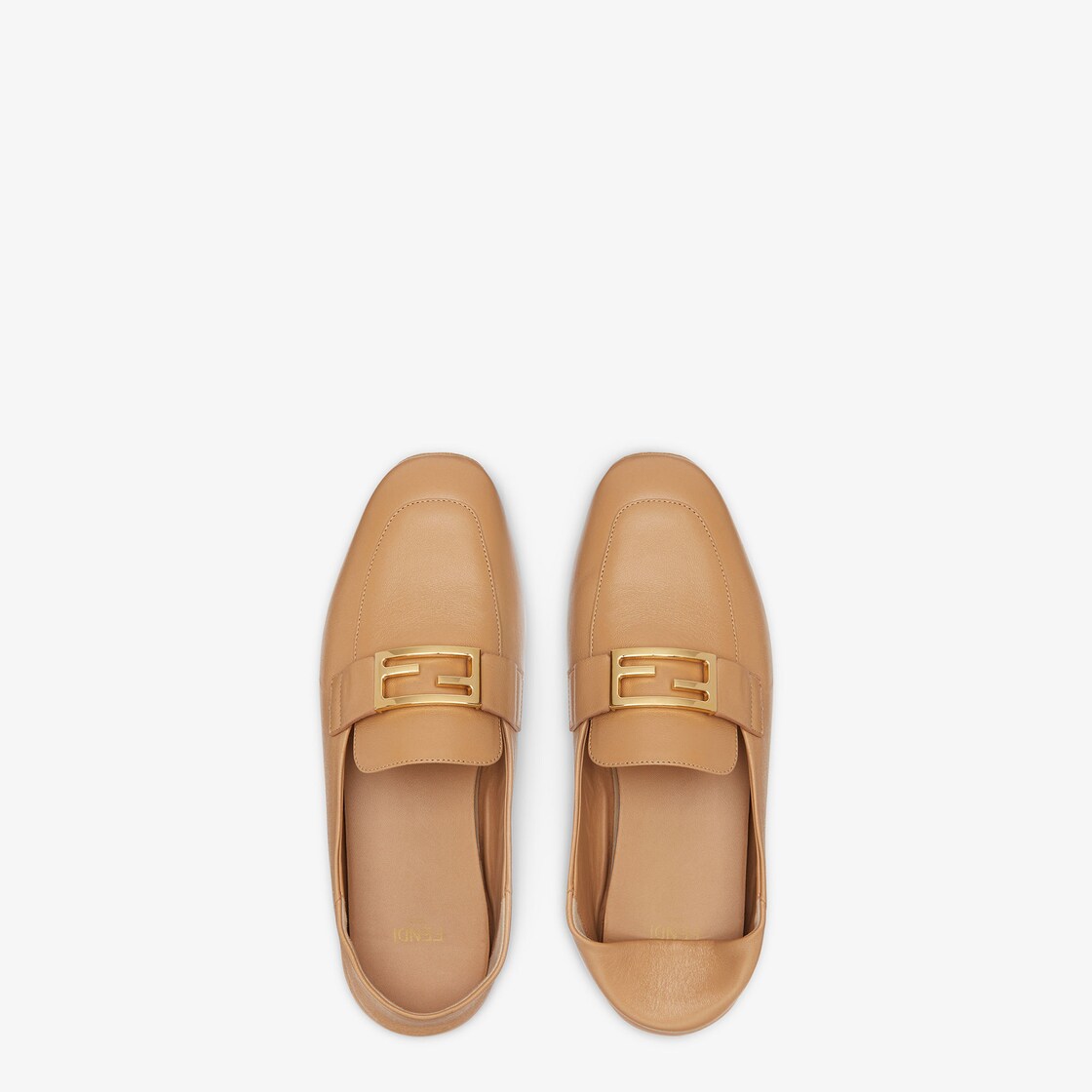 Baguette Beige nappa leather loafers Beige - Image 5/7