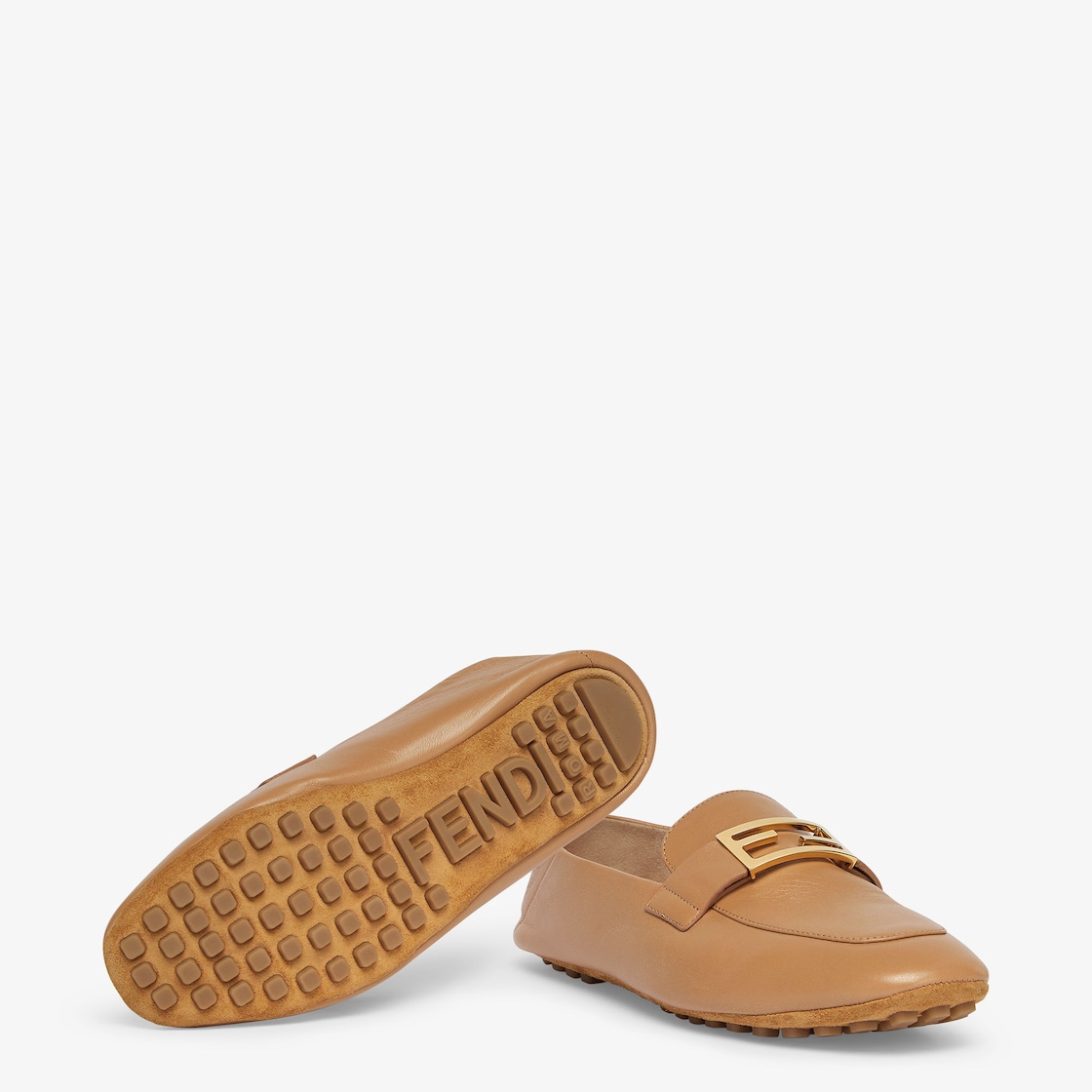 Baguette Beige nappa leather loafers Beige - Image 6/7