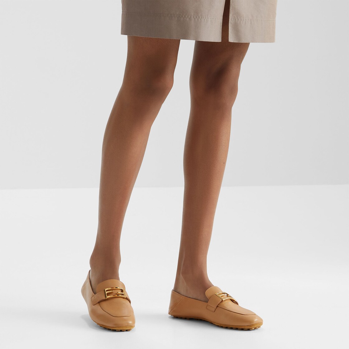 Baguette Beige nappa leather loafers Beige - Image 7/7