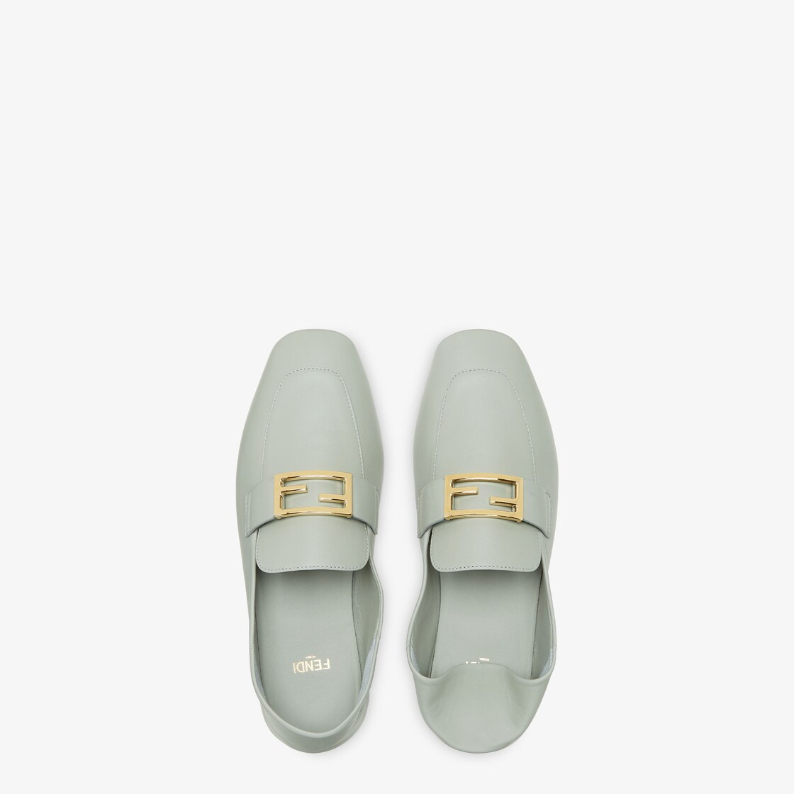 Baguette Matcha green leather loafers Green - Image 5/7