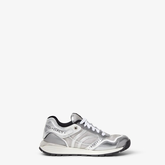 Fendi Sneakers In Silver