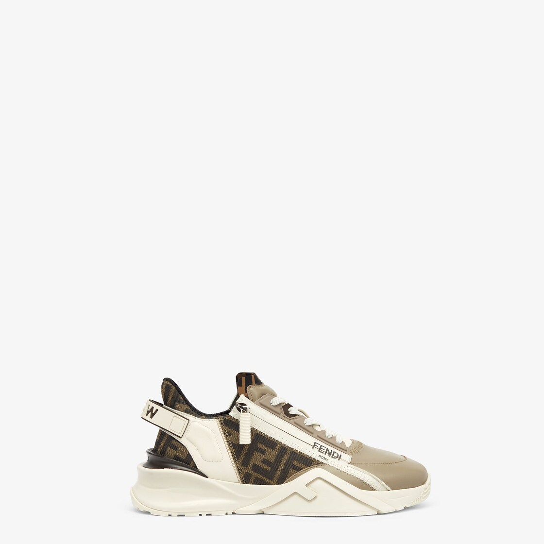 Fendi Flow Beige leather low tops Fendi