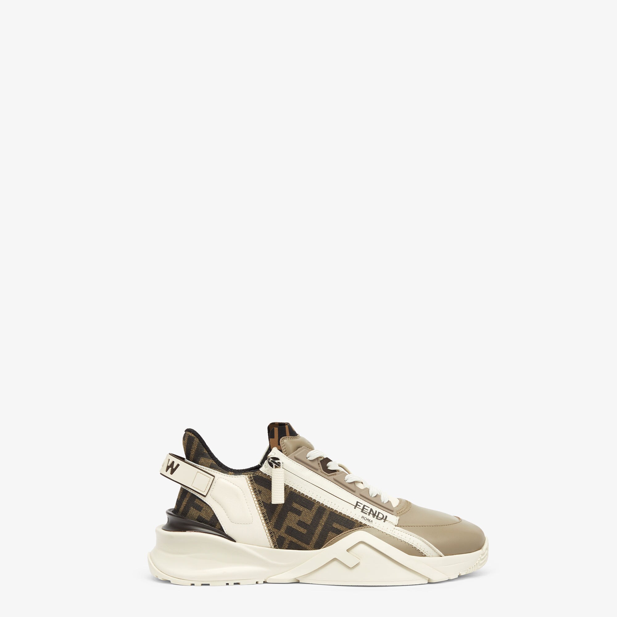 【送料&関税込】Fendi Logo Sneakers Luxury women's sneakers - Fendi Flow pink and white sneakers
