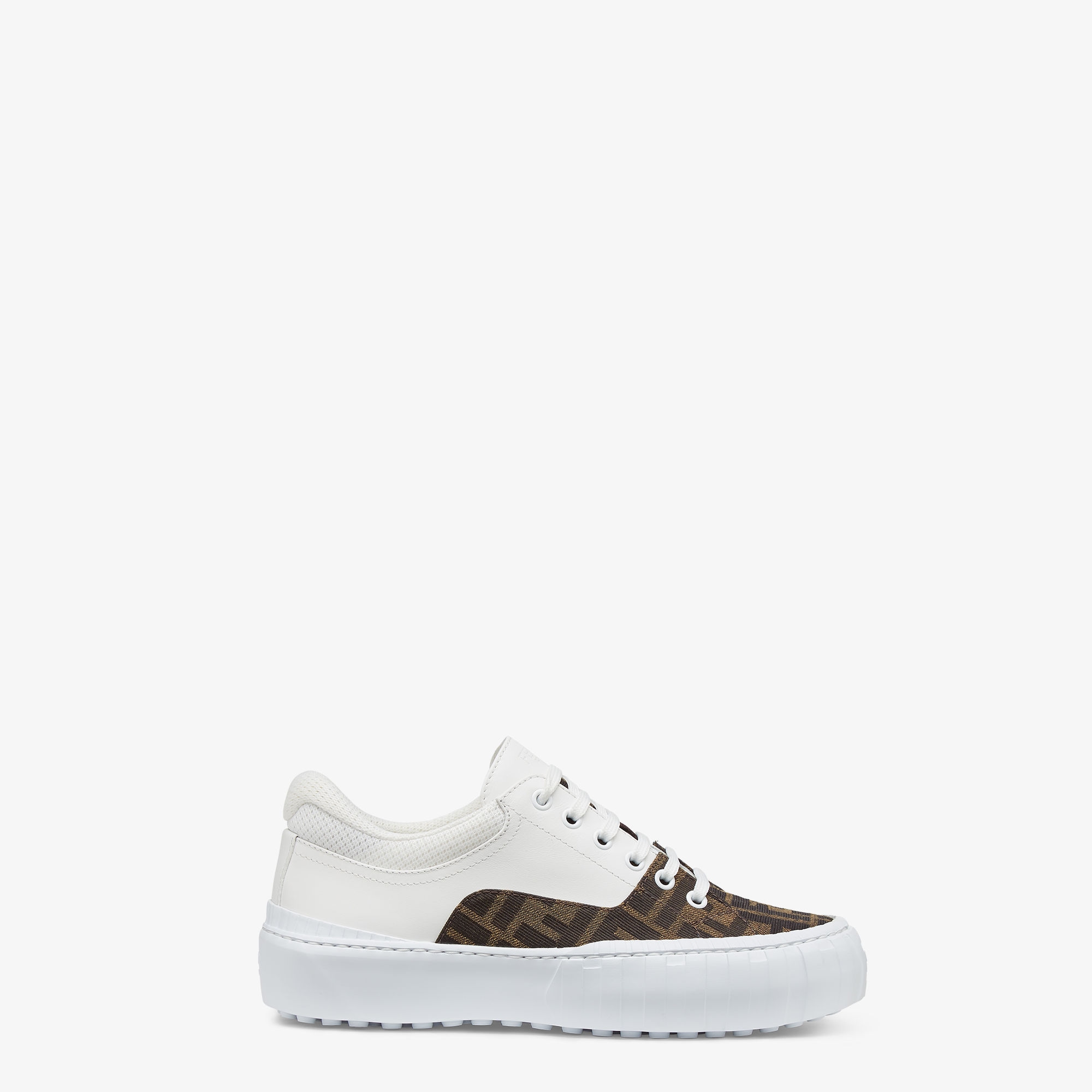 fendi force leather sneaker