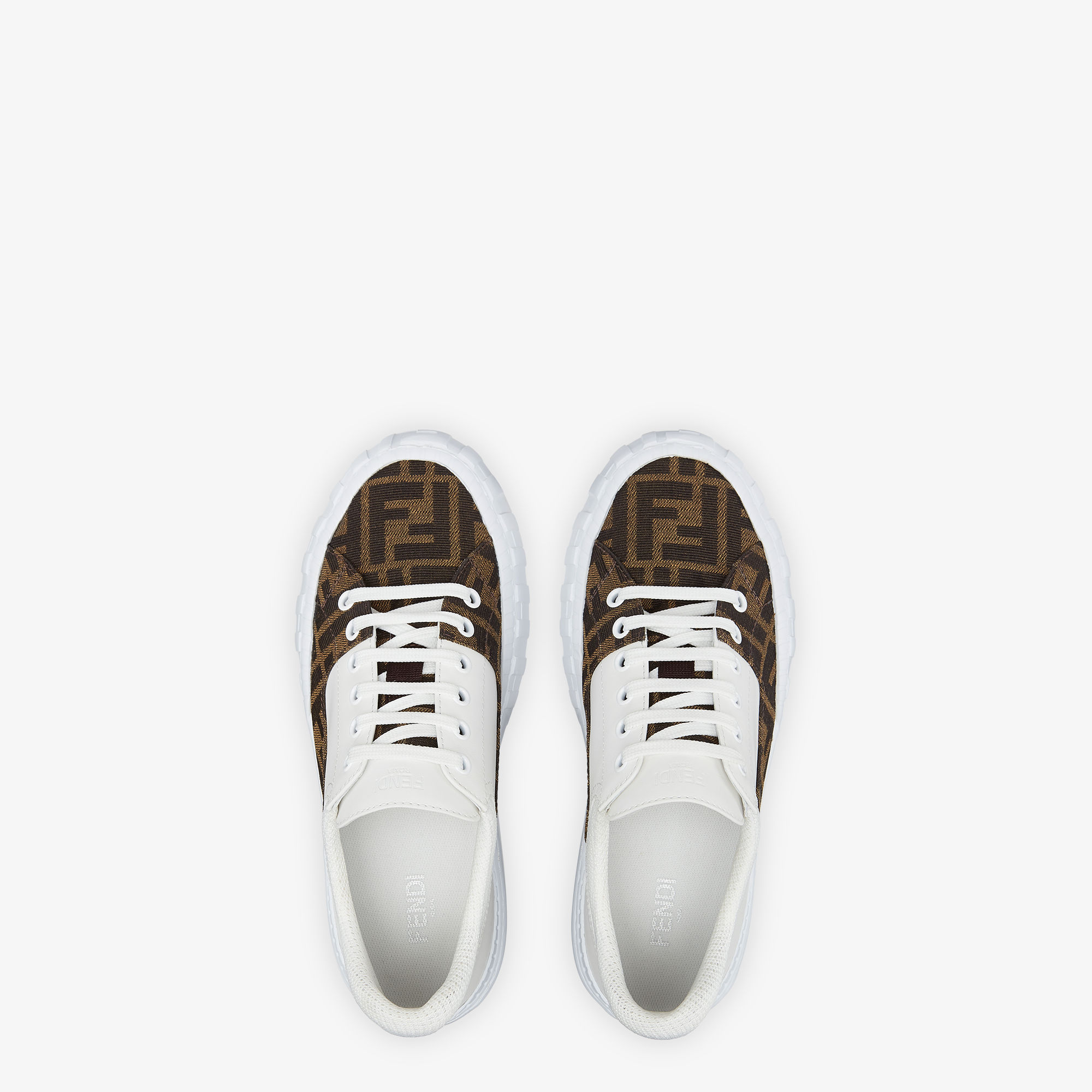 fendi force leather sneaker