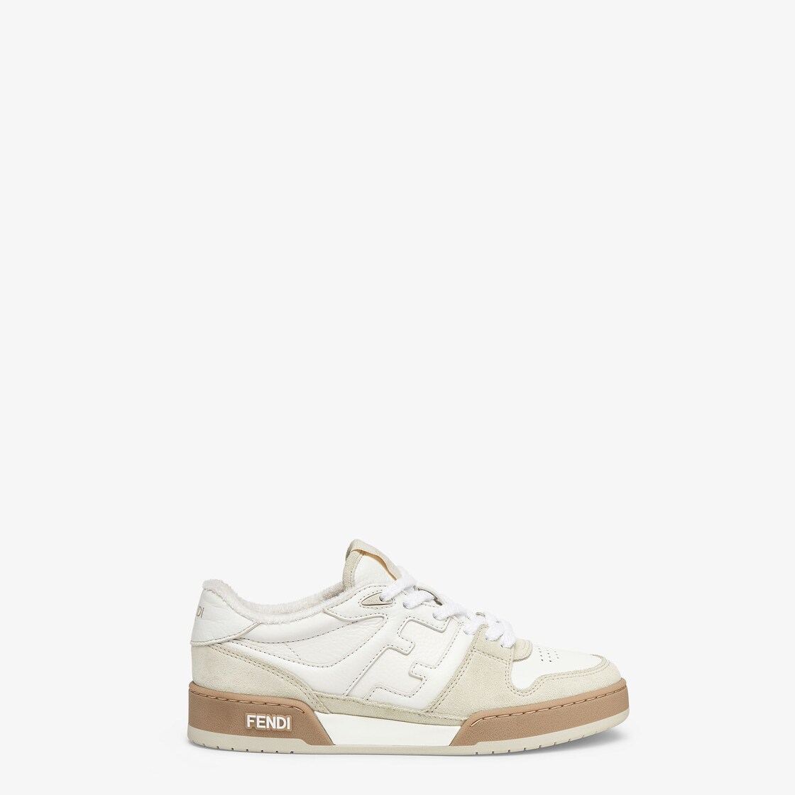 Fendi Match - White suede low tops | Fendi