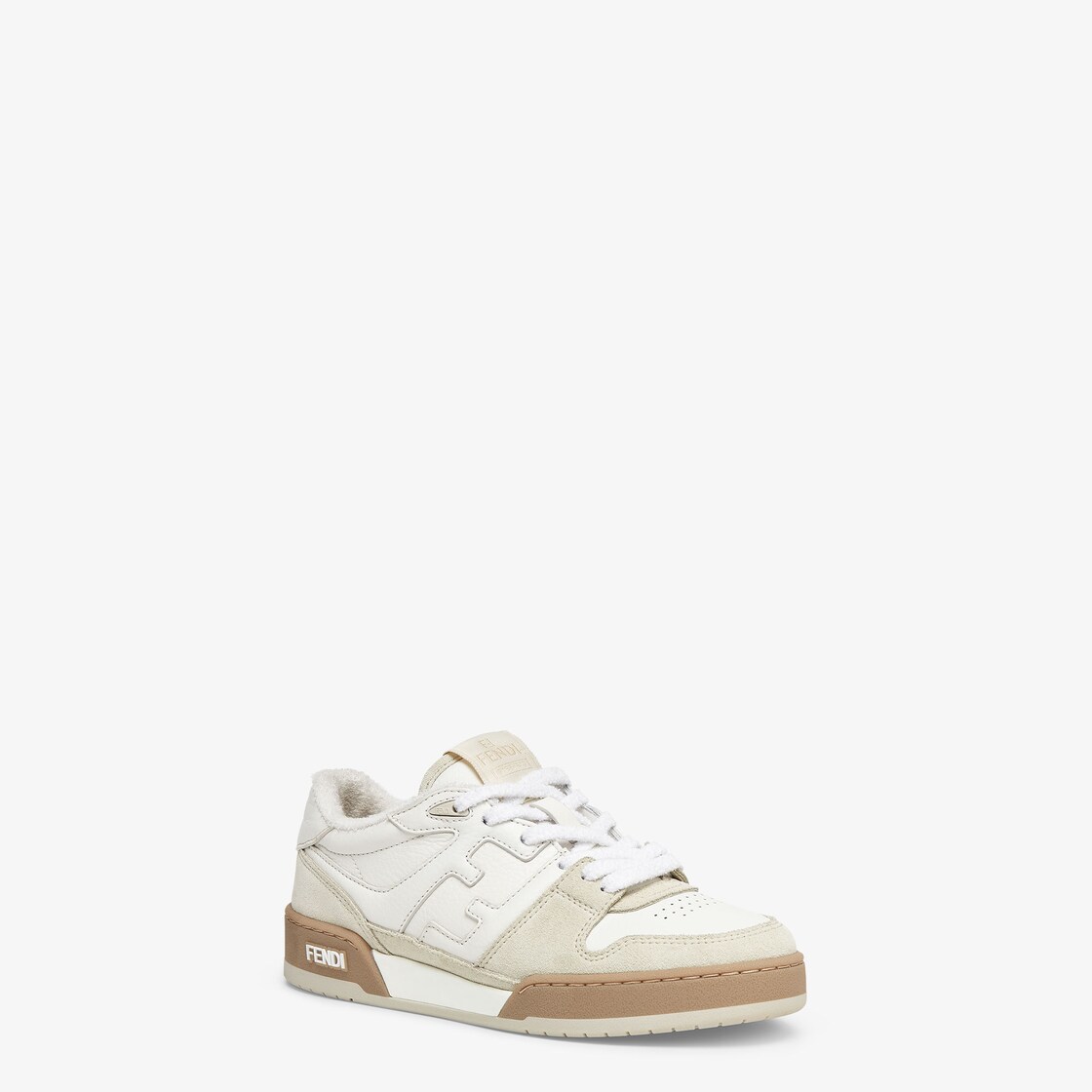 Fendi Match White suede low tops White - Image 2/4