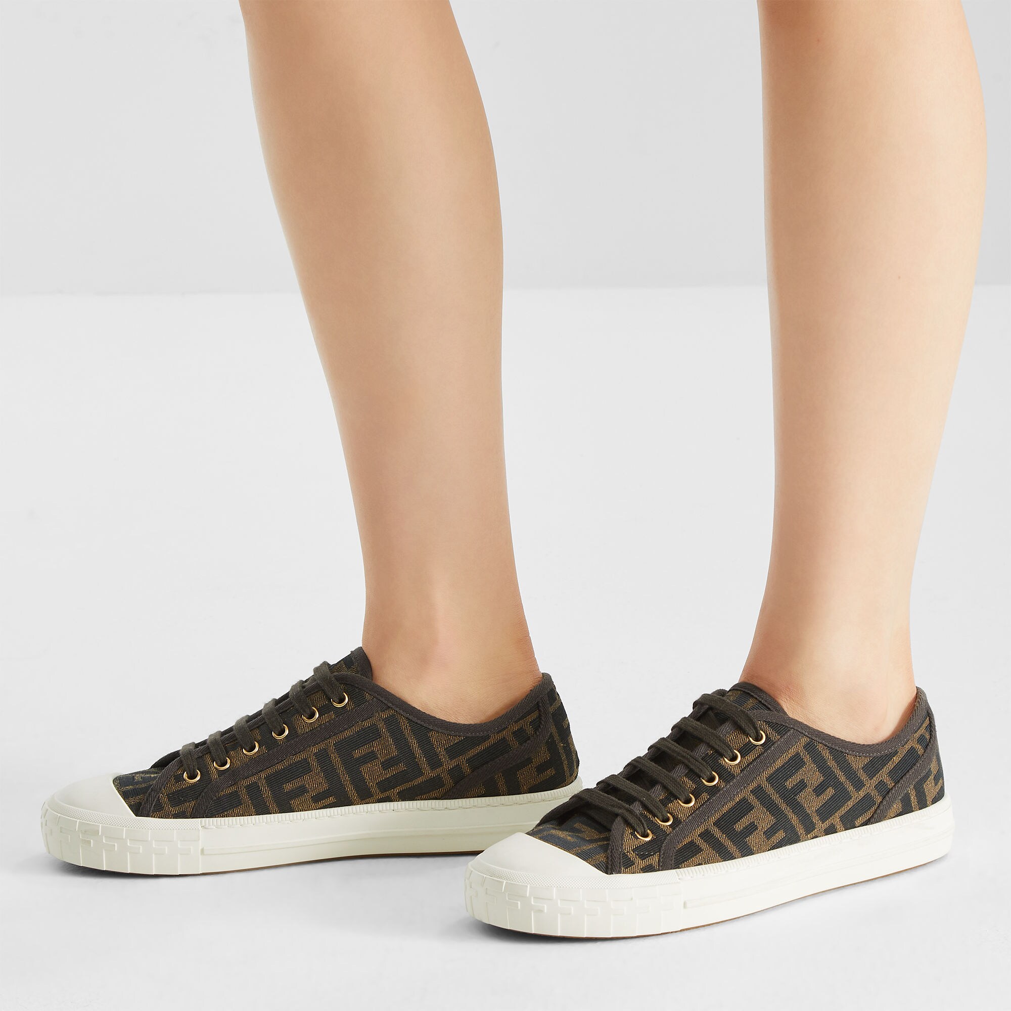 Domino Fabric Brown | Fendi