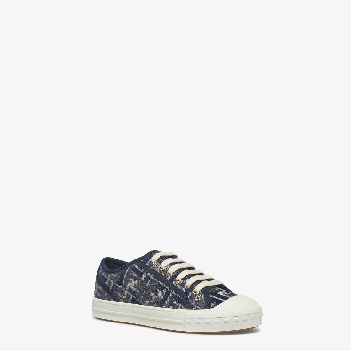 Domino Blue FF denim low-tops Blue - Image 2/4