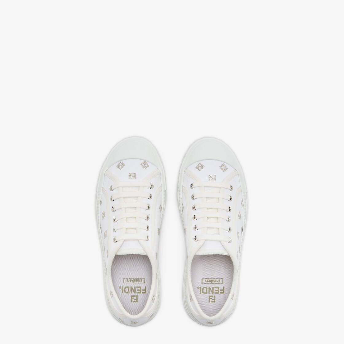 All white fendi on sale sneakers