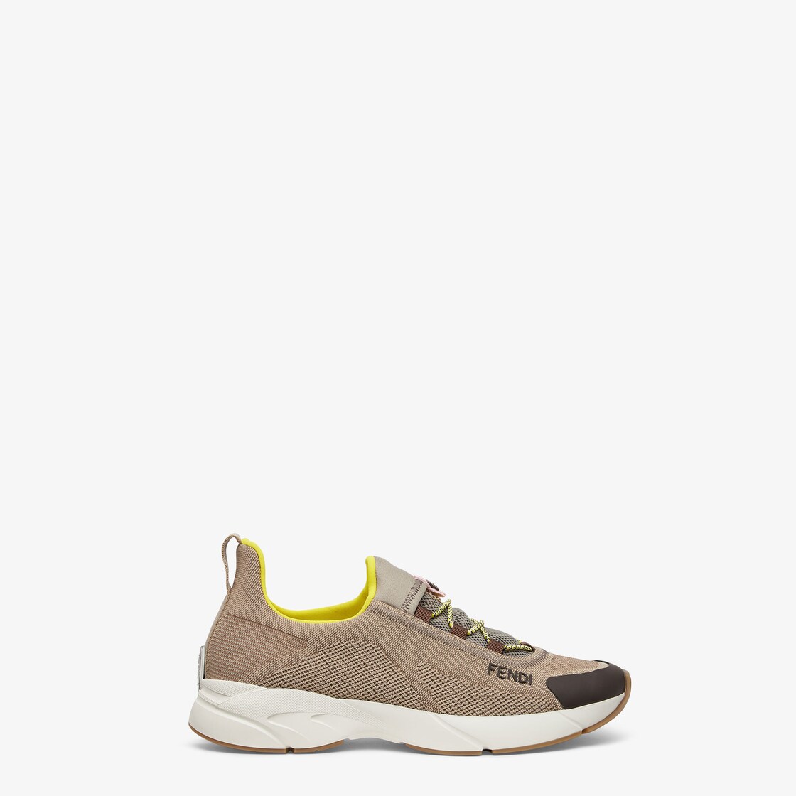 ファースター スニーカー - ベージュメッシュ ロートップ | Fendi