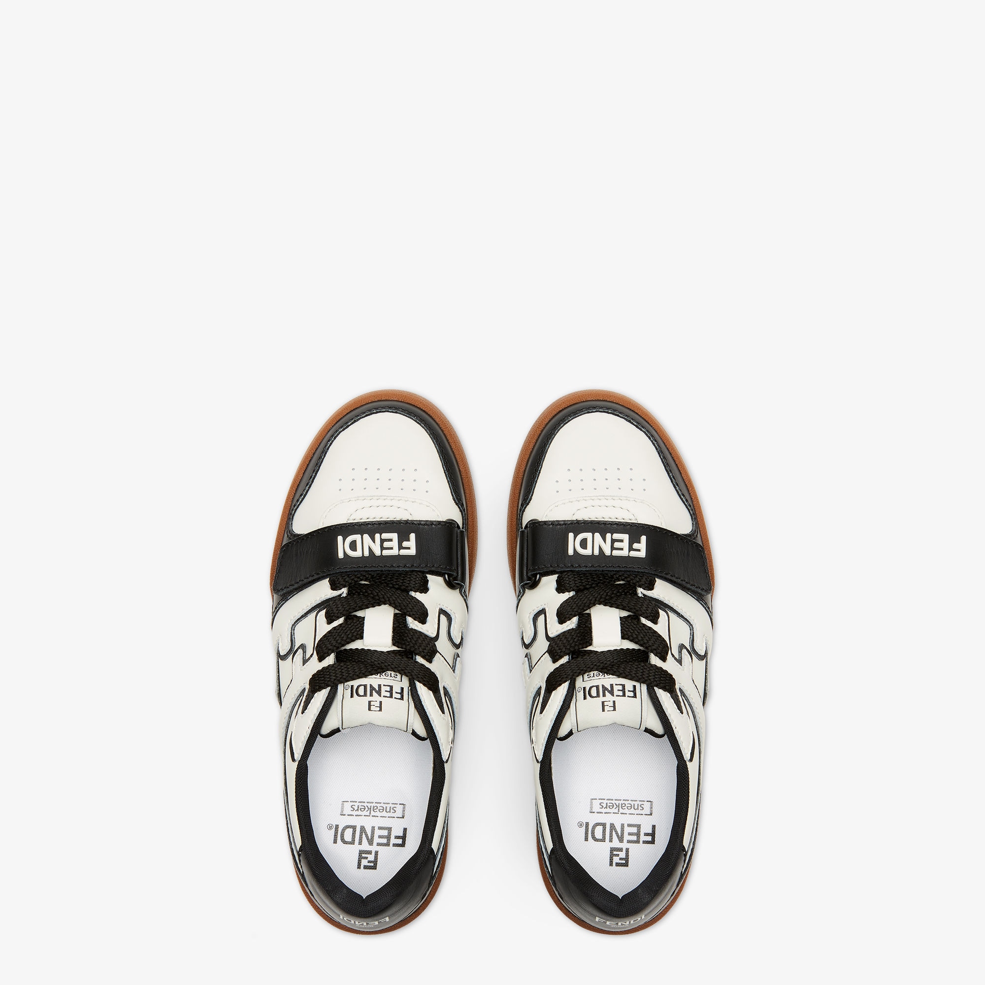 FENDI MATCHスニーカー ブラック/ホワイト Black and White Fendi Match Sneakers - Fendi - Women | WE IN