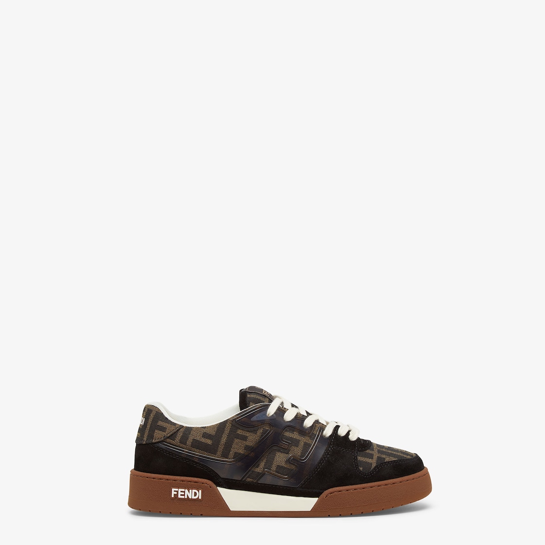 Fendi Men's Match FF-Logo Leather Low-Top Sneakers