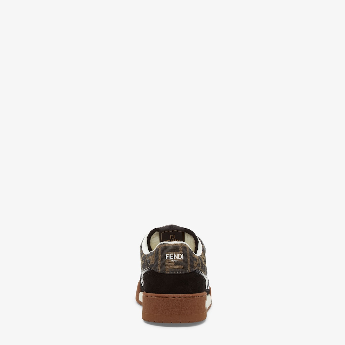 Fendi Match Canvas low-tops with black suede Black - Image 3/5