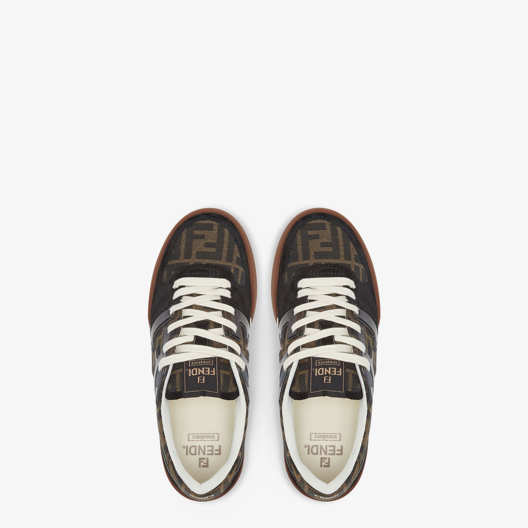 【FENDI】フェンディ マッチ FFモチーフ/レースアップスニーカー FENDI】フェンディ マッチ FFモチーフ/レースアップスニーカー