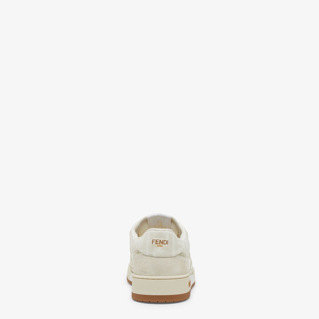 Fendi Match - Canvas low-tops with white suede | Fendi