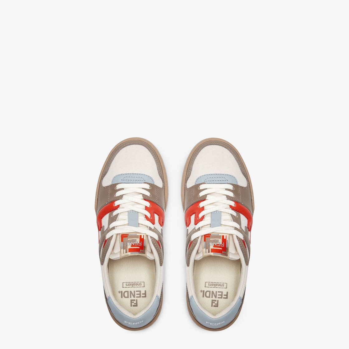 Fendi silver outlet sneakers