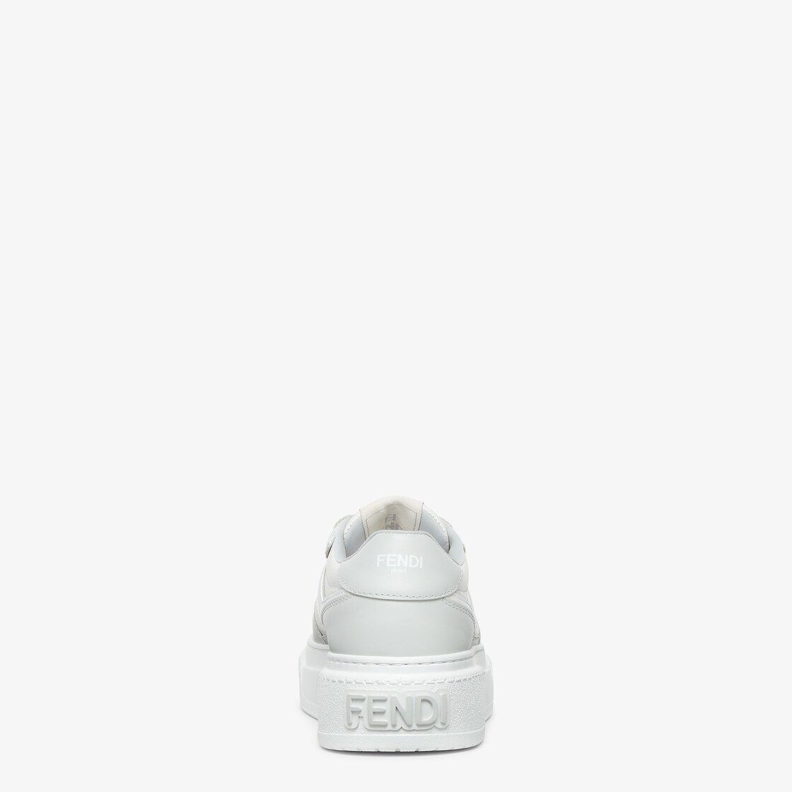 Fendi Match Grey leather platform low-tops Grey - Image 3/4