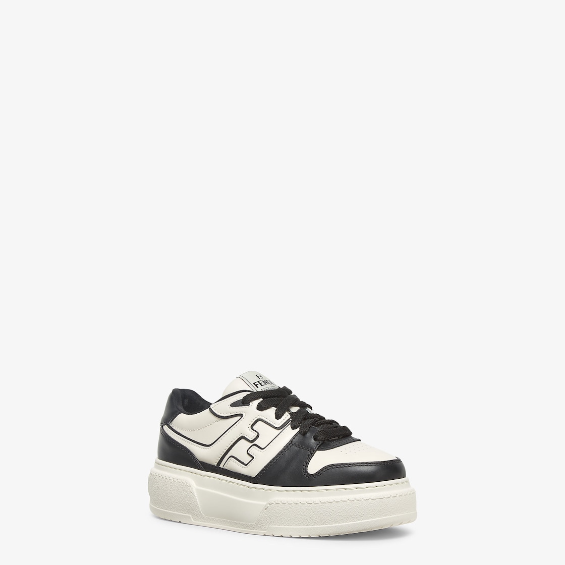 Fendi Match Black leather platform low-tops Black - Image 3/6