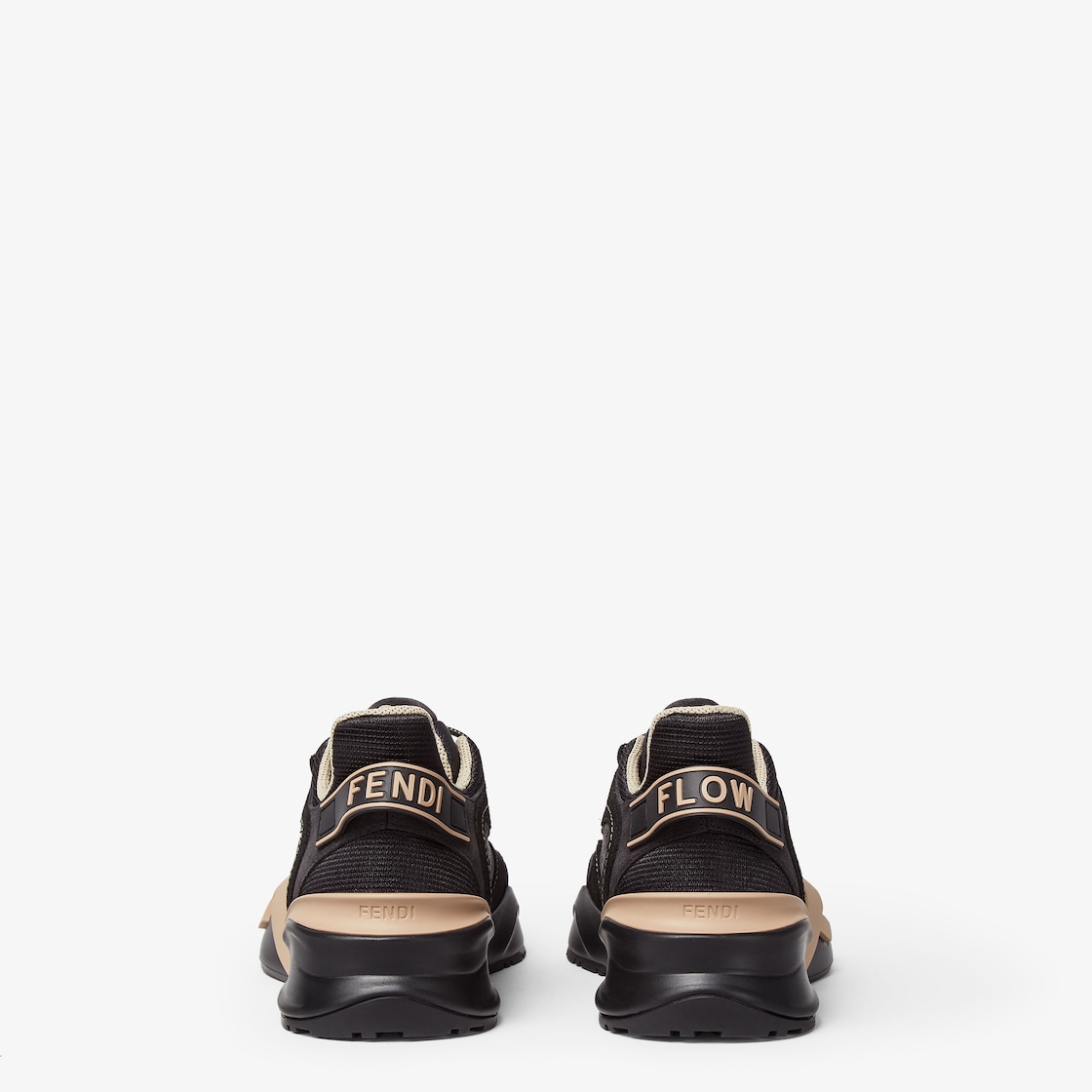 Fendi Flow Black mesh and suede low tops Black - Image 3/6