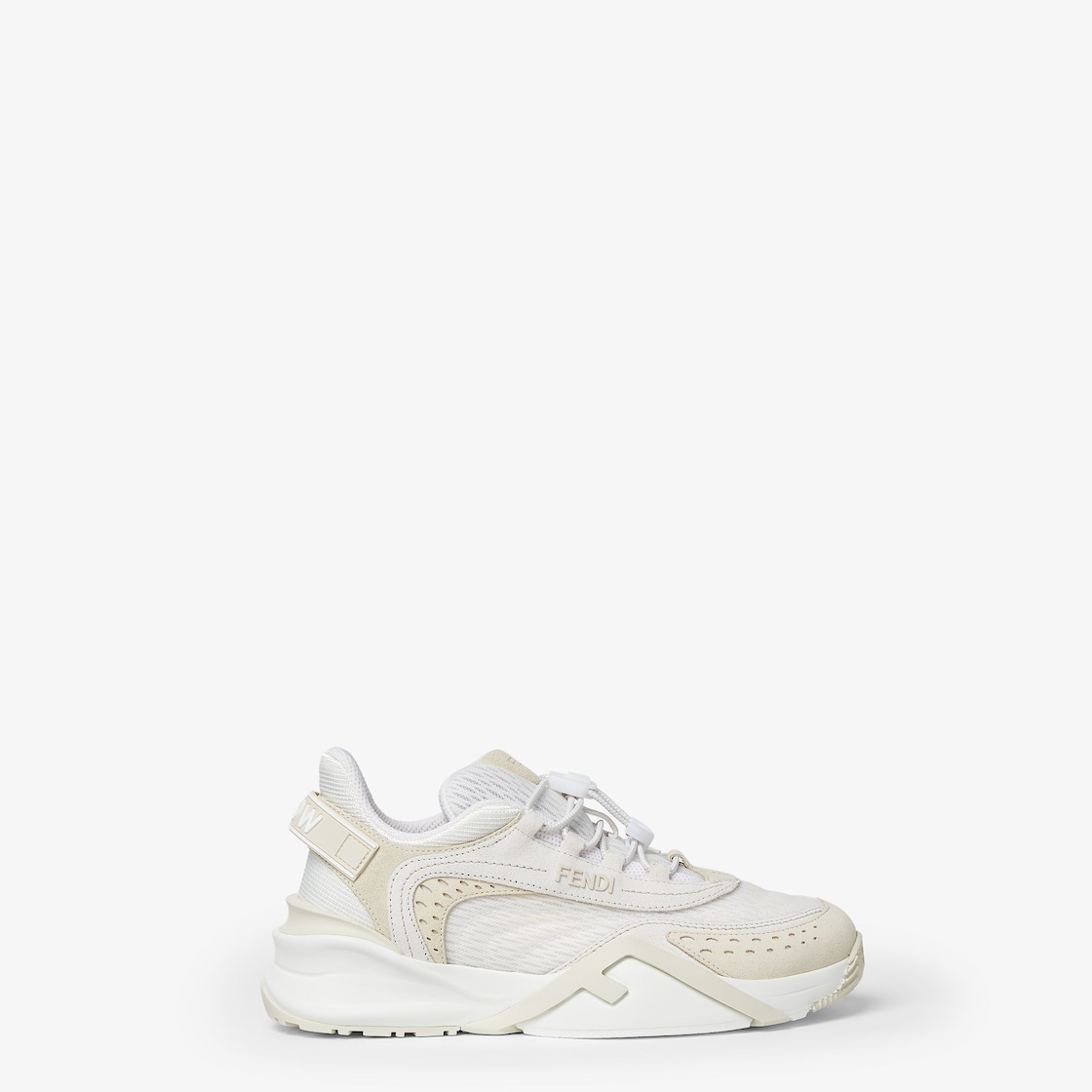 Fendi Flow White mesh and suede low tops White - Image 1/6